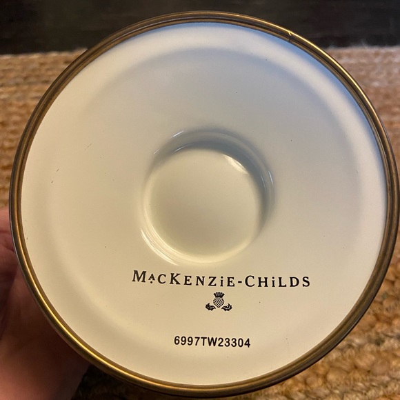 Mackenzie Childs ice cream/candy dish. - Picture 2 of 3